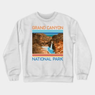 Vintage Grand Canyon Retro Arizona Mountains Havasu Falls Crewneck Sweatshirt